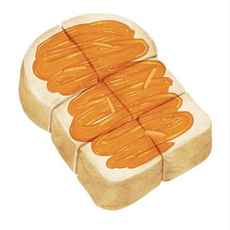 ขนมปังปิ้งสังขยาไข่