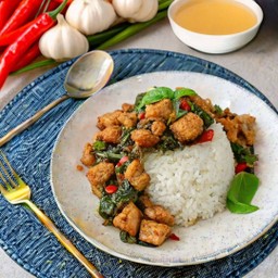 กะเพราไก่กรอบ