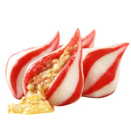 ลูกชิ้นไส้ไข่เค็ม2ชิ้น 咸蛋丸2个 Salted egg yolk balls2pcs