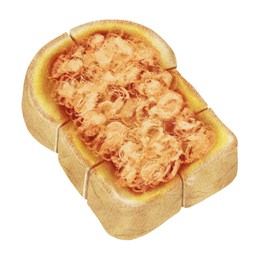 ขนมปังปิ้งพริกเผา-ไก่หยอง