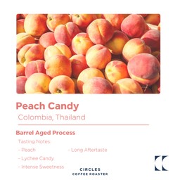 เมล็ดกาแฟพีชแคนดี้ 200กรัม