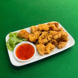 หนังไก่ทอด