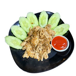 หมูทอดกระเทียม