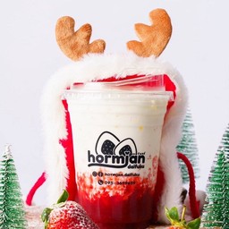 นมสดสตรอเบอรี่(โฮมเมด)