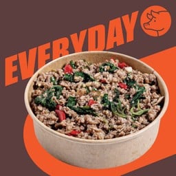 ข้าวหน้าผัดกะเพราหมูสับ