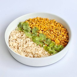 คั่วกลิ้ง plant based + ข้าวกล้อง (VEGGIE )