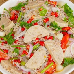 ยำไก่ยอวุ้นเส้นไก่สับ