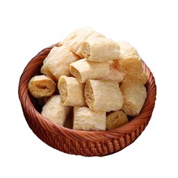 ฟองเต้าหู้ก้อน3ชิ้น 素黄金3个 Fried gluten puffs3pcs