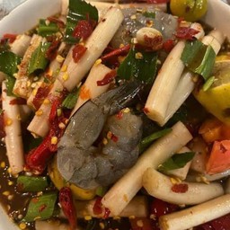 ตำไหลบัวกุ้งสด