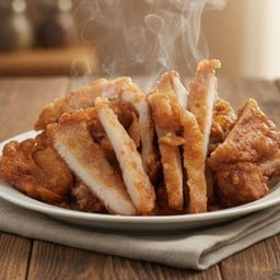 ราดข้าว-(หมูทอดผสม)