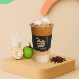 กาแฟมะพร้าวนมสดเย็น (22oz)