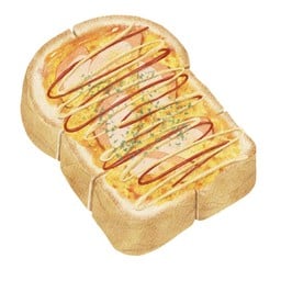 ขนมปังปิ้งพิซซ่า-ไส้กรอกไก่