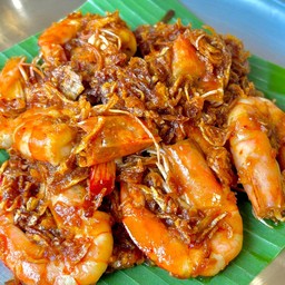 กุ้งทอดซอสมะขาม (กับข้าว)