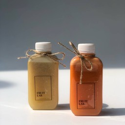 น้ำผลไม้สกัดเย็น ( แอปเปิลแดง ฝรั่ง)