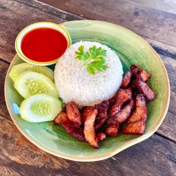 ข้าวหมูทอด