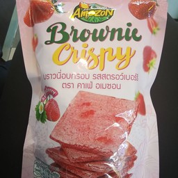 บราวนี่อบกรอบ รสสตรอว์เบอรรี ตราคาเฟ่อเมซอน