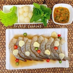 [อร่อยซ่ากับโค้ก] กุ้งแช่น้ำปลา (สูตรร้าน) + สไปรท์ ออริจินัล (กระป๋อง)