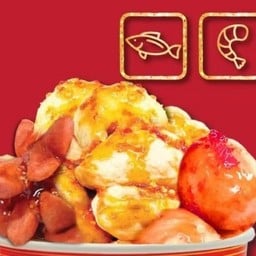 ลูกชิ้นปลาเยาราช ตลาดสัมมากรเมืองเอก ล็อค A77