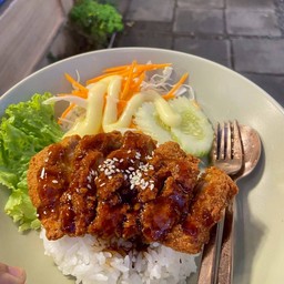 ข้าวซอสเกาหลี(เผ็ดนิดๆ)