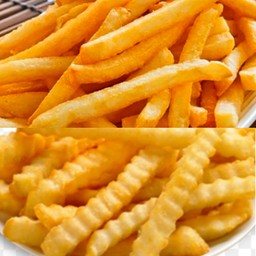 [อร่อยซ่ากับโค้ก] เฟรนฟรายรวม2 !! ฟรีซอสชีส !! +  โค้ก ออริจินัล (กระป๋อง)