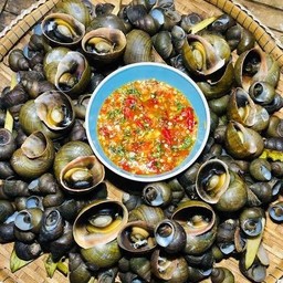 หอยเชอรี่ลวกจิ้ม