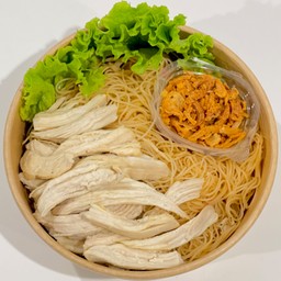 หมี่คลุก ไก่ฉีก