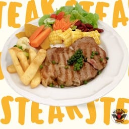 สเต็กหมูสันคอซอสอเมริกัน