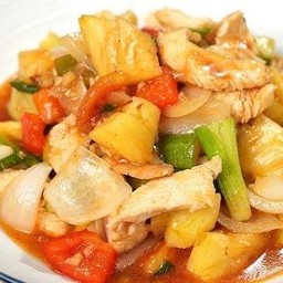 ข้าว+ ไก่ผัดเปรี้ยวหวาน