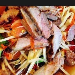 ตำคอหมูย่าง