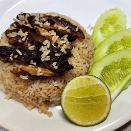 ข้าวผัดเห็ดหอม [เจ]