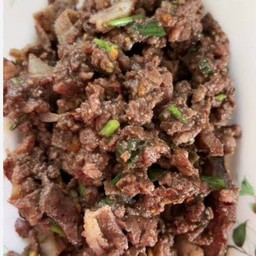 ก้อยเนื้อขม สุก