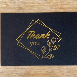 Than you card black การ์ดขอบคุณสีดำ