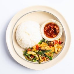 J3_ข้าวกระเพราเห็ดเจ