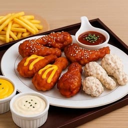 น่องไก่6ชิ้น เฟรนฟรายL ชีสดิป