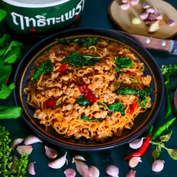 Stir-Fried Instant Noodles With Basil