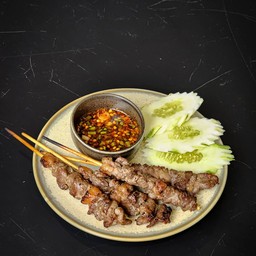 เนื้อเสียบไม้ย่าง