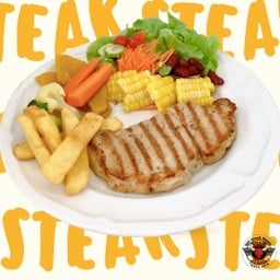 สเต็กหมูสันนอก