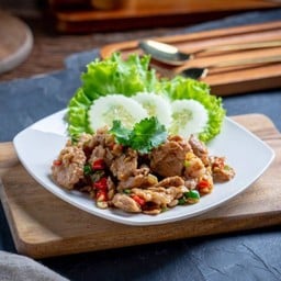 หมูคั่วพริกเกลือ (กับข้าว)