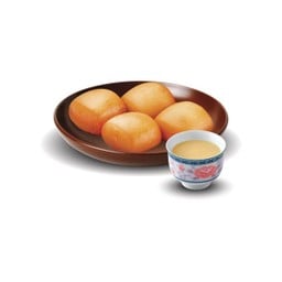 หมั่นโถวทอด 4 ชิ้น + นมข้นหวาน