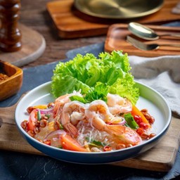 ยำวุ้นเส้นโบราณกุ้ง