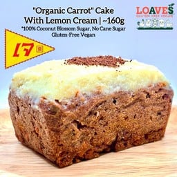 เค้ก “แครอทออแกนิค” เลม่อนครีม | กลูเตนฟรี วีแกน เจ | ~160ก