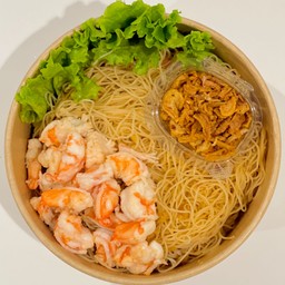 หมี่คลุก กุ้ง