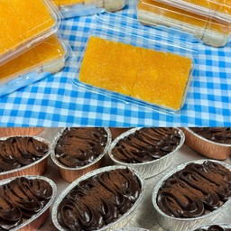 [เซตสุดฮิต] เค้กชอคโกแลตพุดดิ้ง เข้มข้นมากๆ! + เค้กฝอยทอง