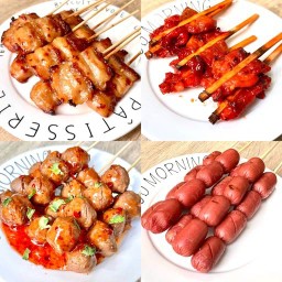 หมูปิ้งสูตรโบราณ ลูกชิ้น ไก่ย่าง(ครัวแม่น้อย)