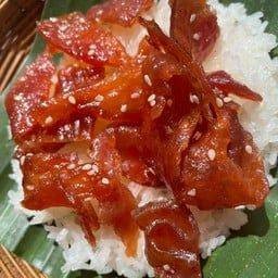 ข้าวเหนียวหมูหวานแผ่น