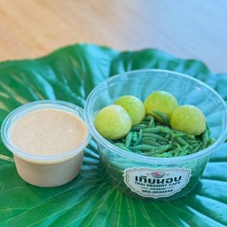 ลอดช่องแตงไทยน้ำกะทิน้ำตาลโตนด