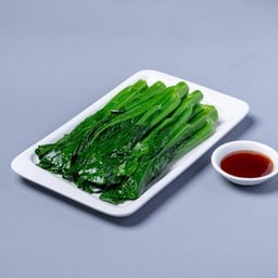 ผักคะน้าฮ่องกงลวก