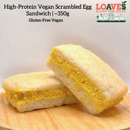 แซนวิช“ไข่กวนวีแกน“โปรตีนสูง | กลูเตนฟรี วีแกน(มีกระเทียม) |~350ก
