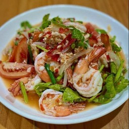 ยำกุ้งสุก