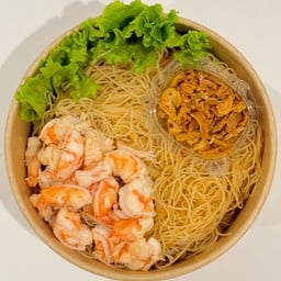 หมี่คลุก กุ้ง